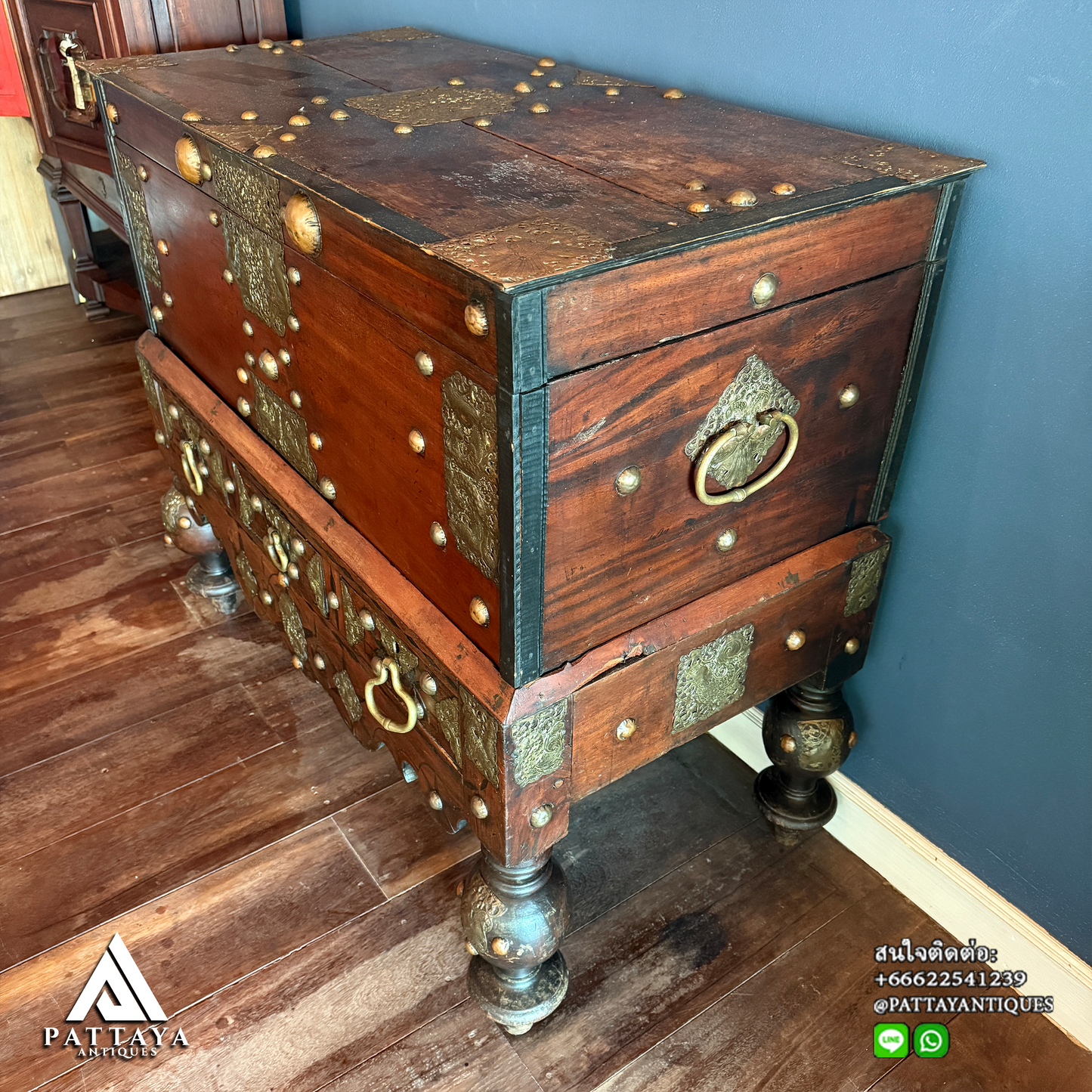 18th Century Dutch East Indies Colonial chest
