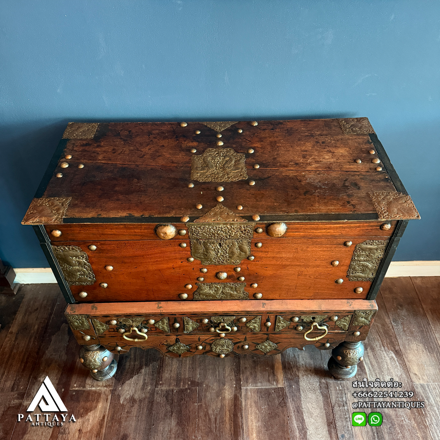 18th Century Dutch East Indies Colonial chest