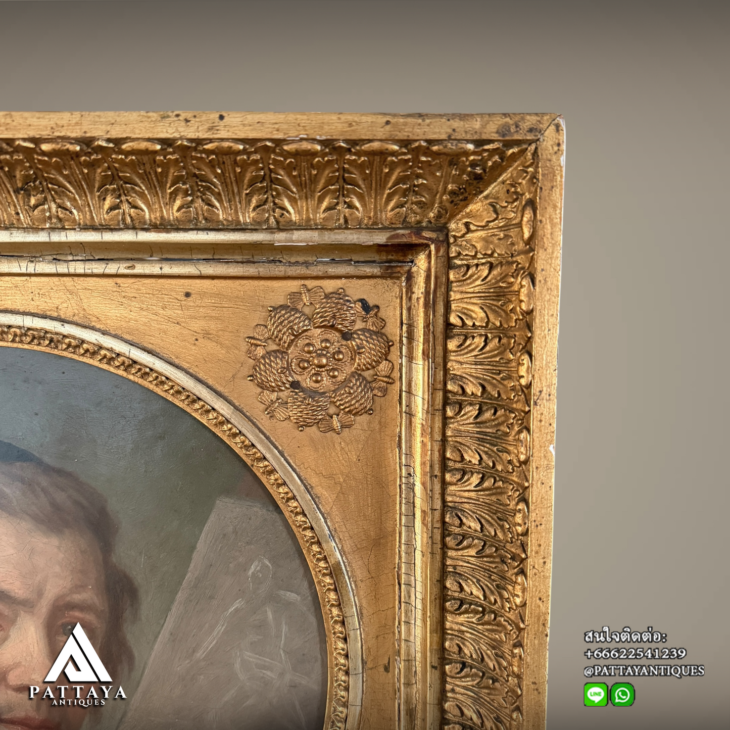 18th Century oil on panel depicting a Painter Master