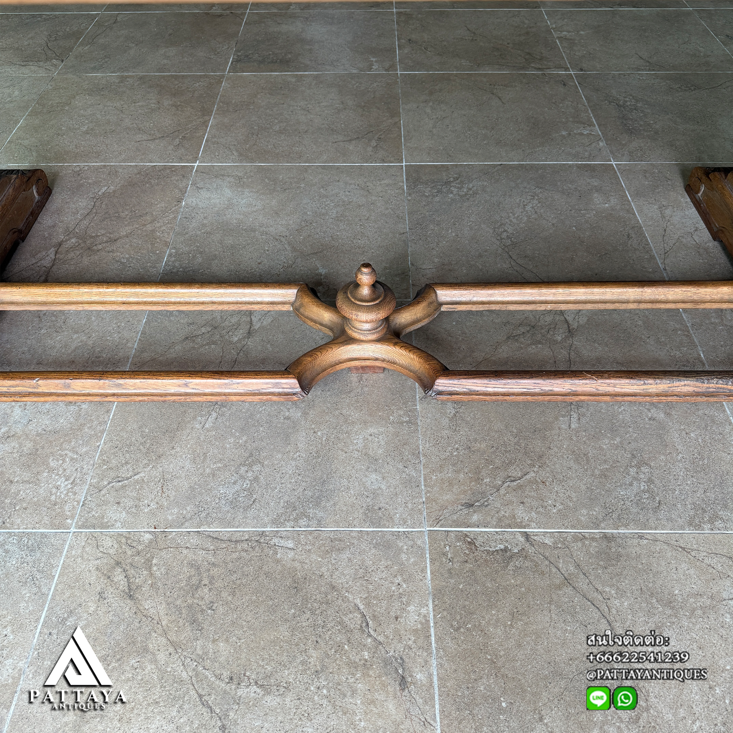 19th Century Bleached Oak dining table