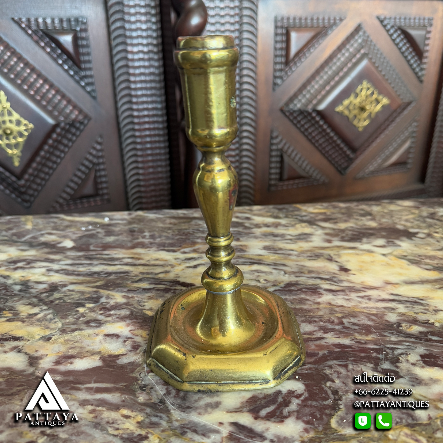 2 Antique Candle Holders