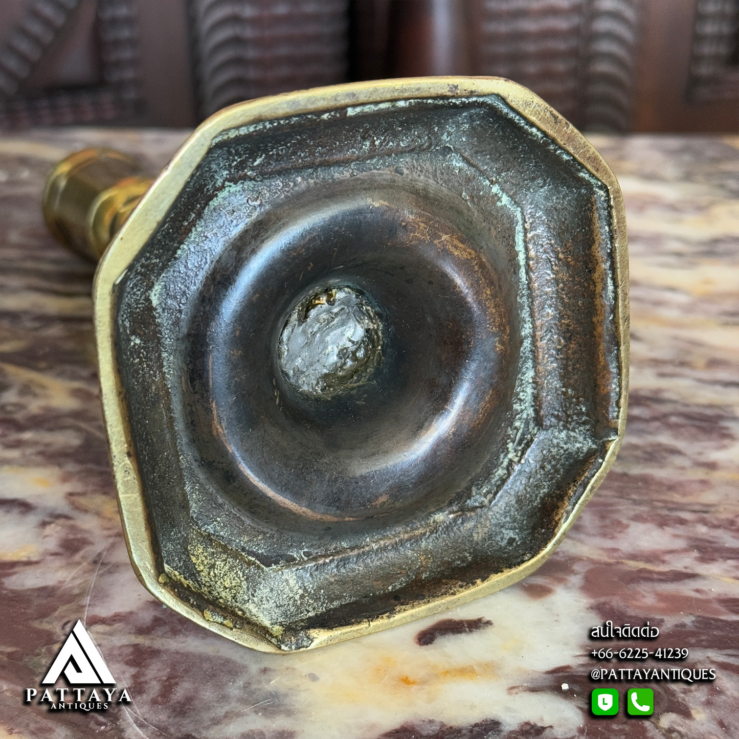 2 Antique Candle Holders