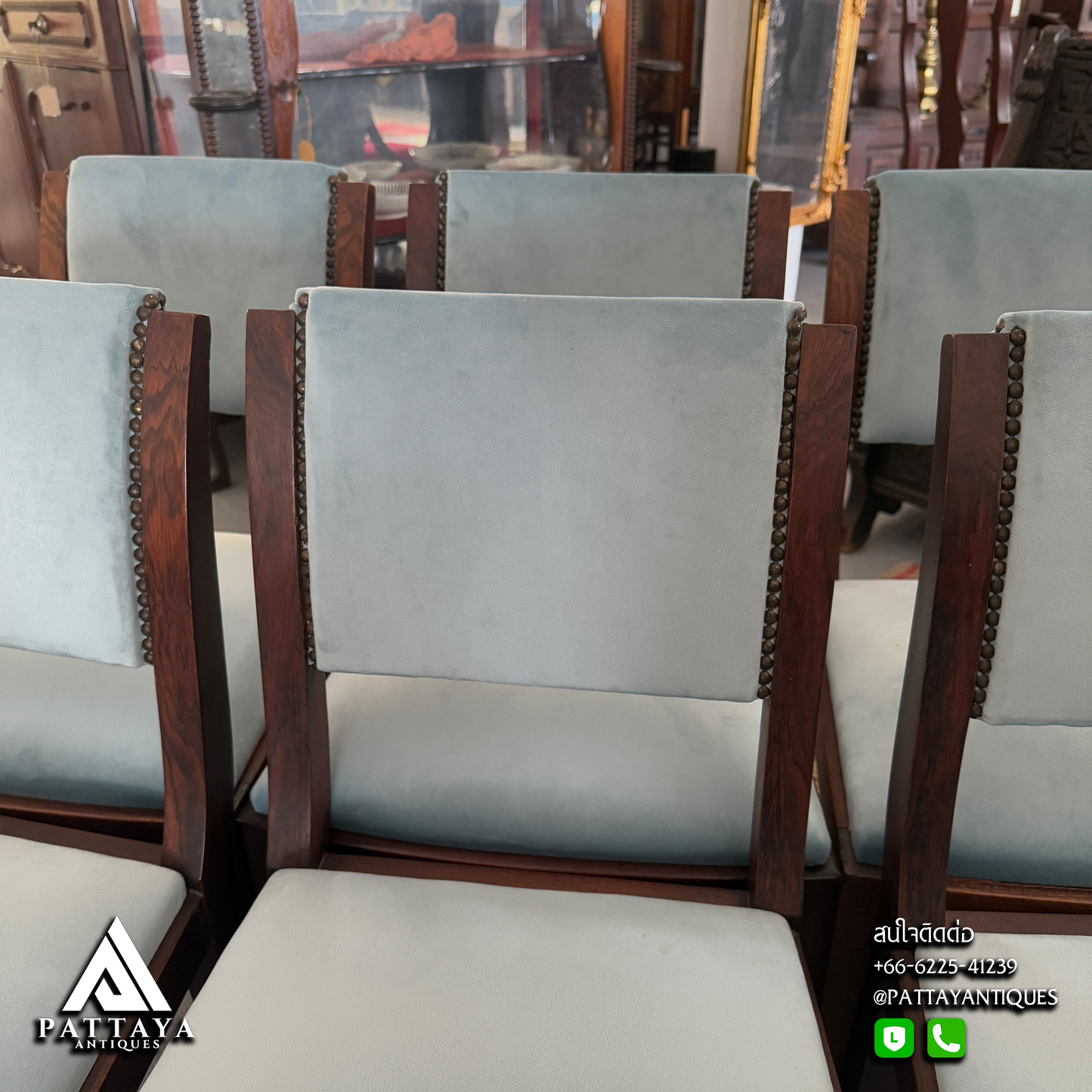 6 Art Deco Dining Chairs