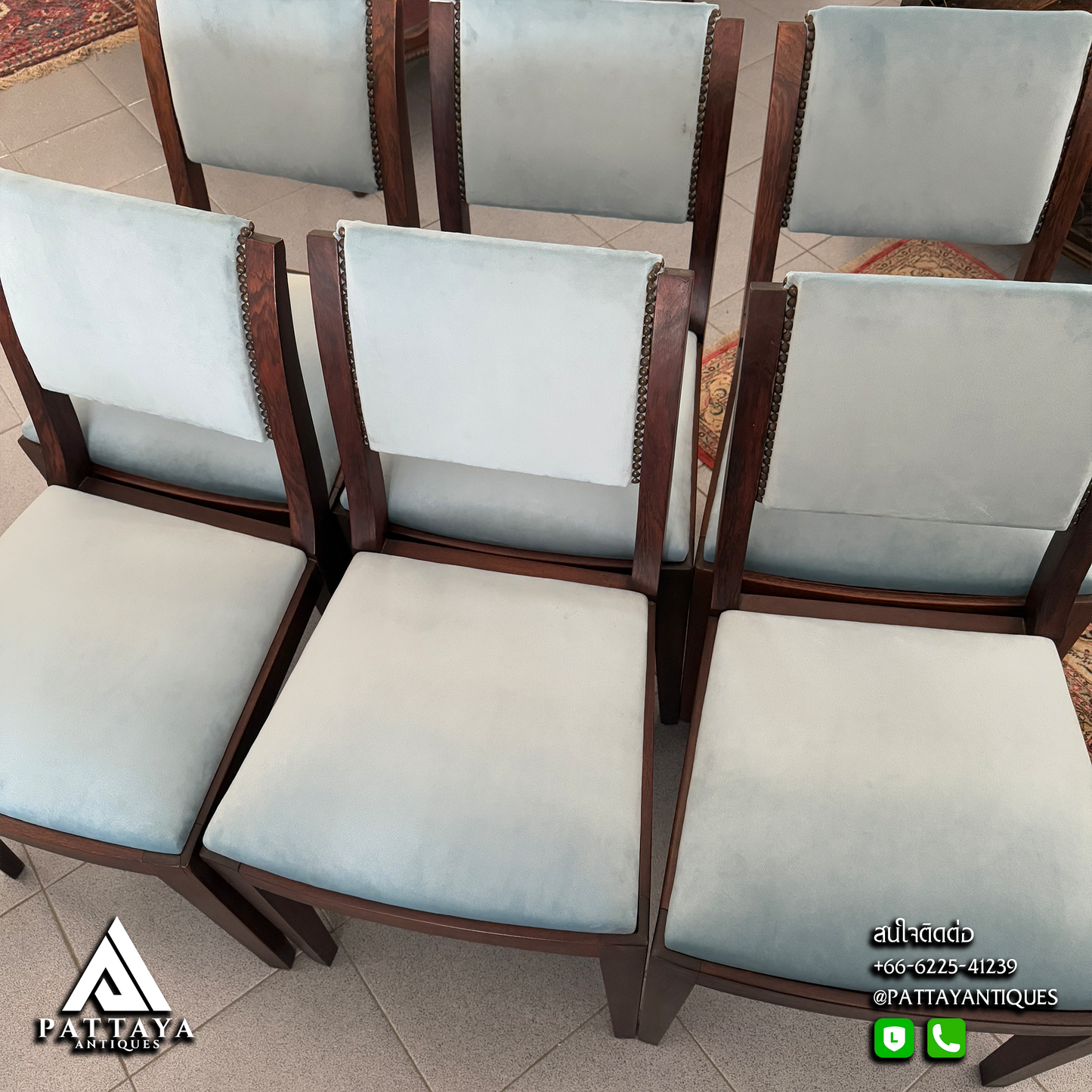 6 Art Deco Dining Chairs