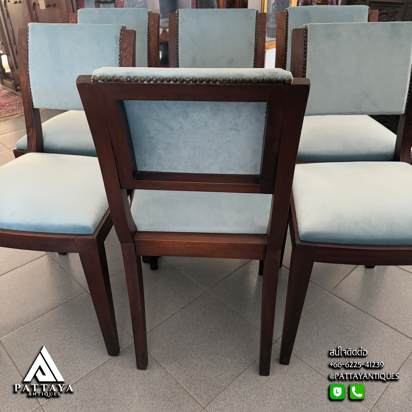 6 Art Deco Dining Chairs
