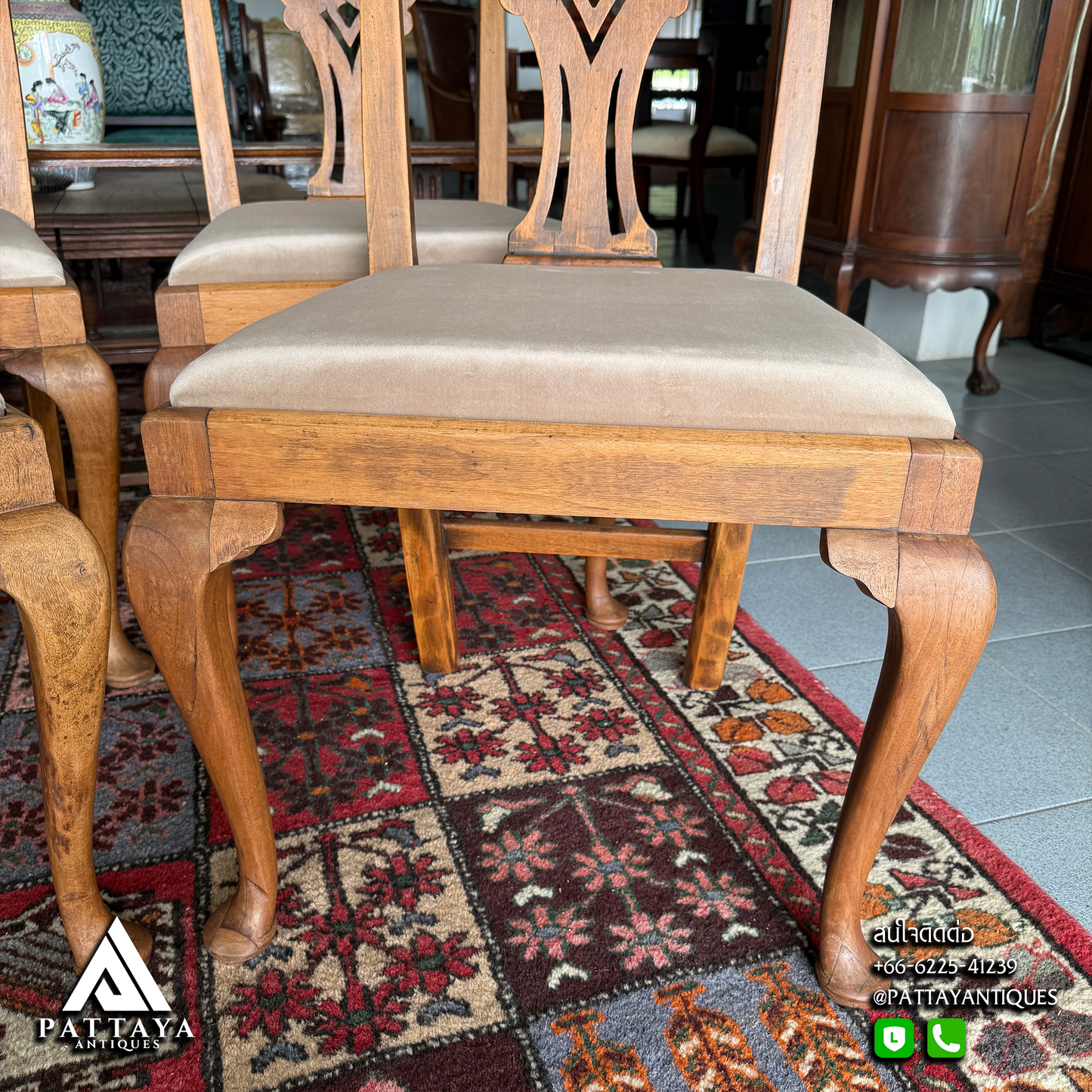 4 Antique Chippendale Chairs