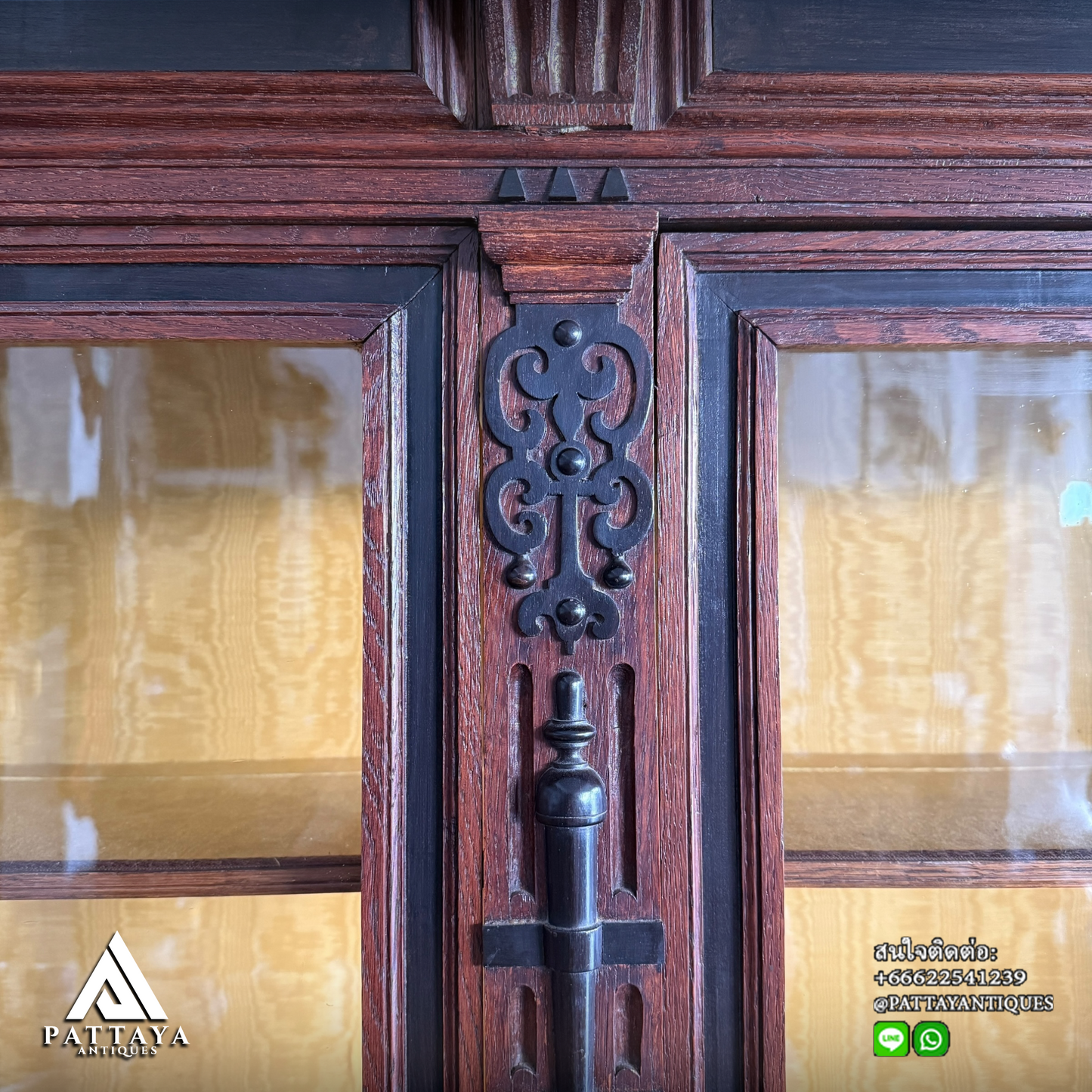 Antique Dutch Renaissance display cabinet