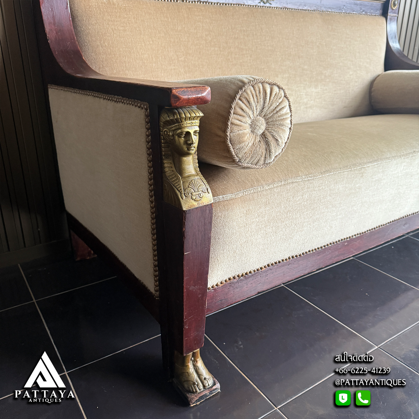 Antique Empire Style Sofa