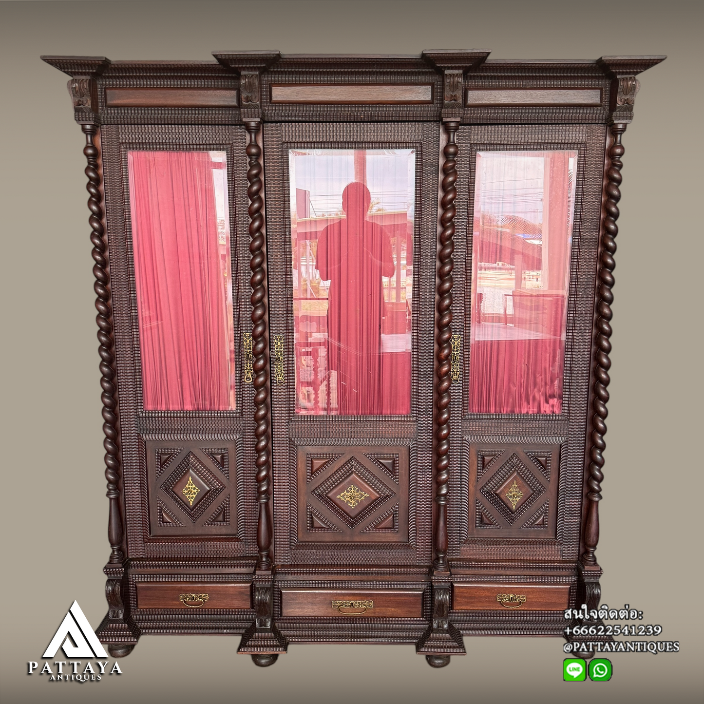 Antique Portuguese Rosewood Office set