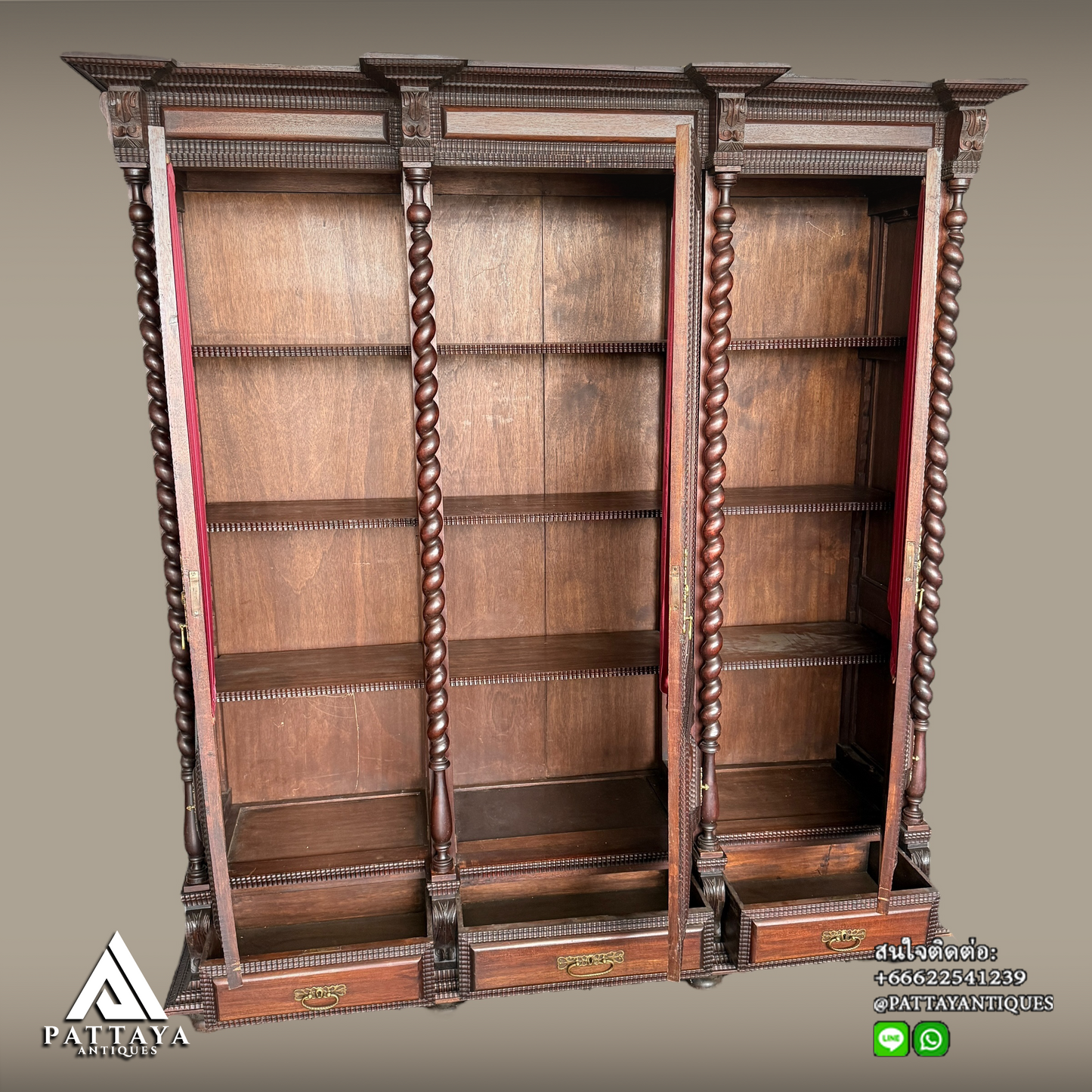 Antique Portuguese Rosewood Office set