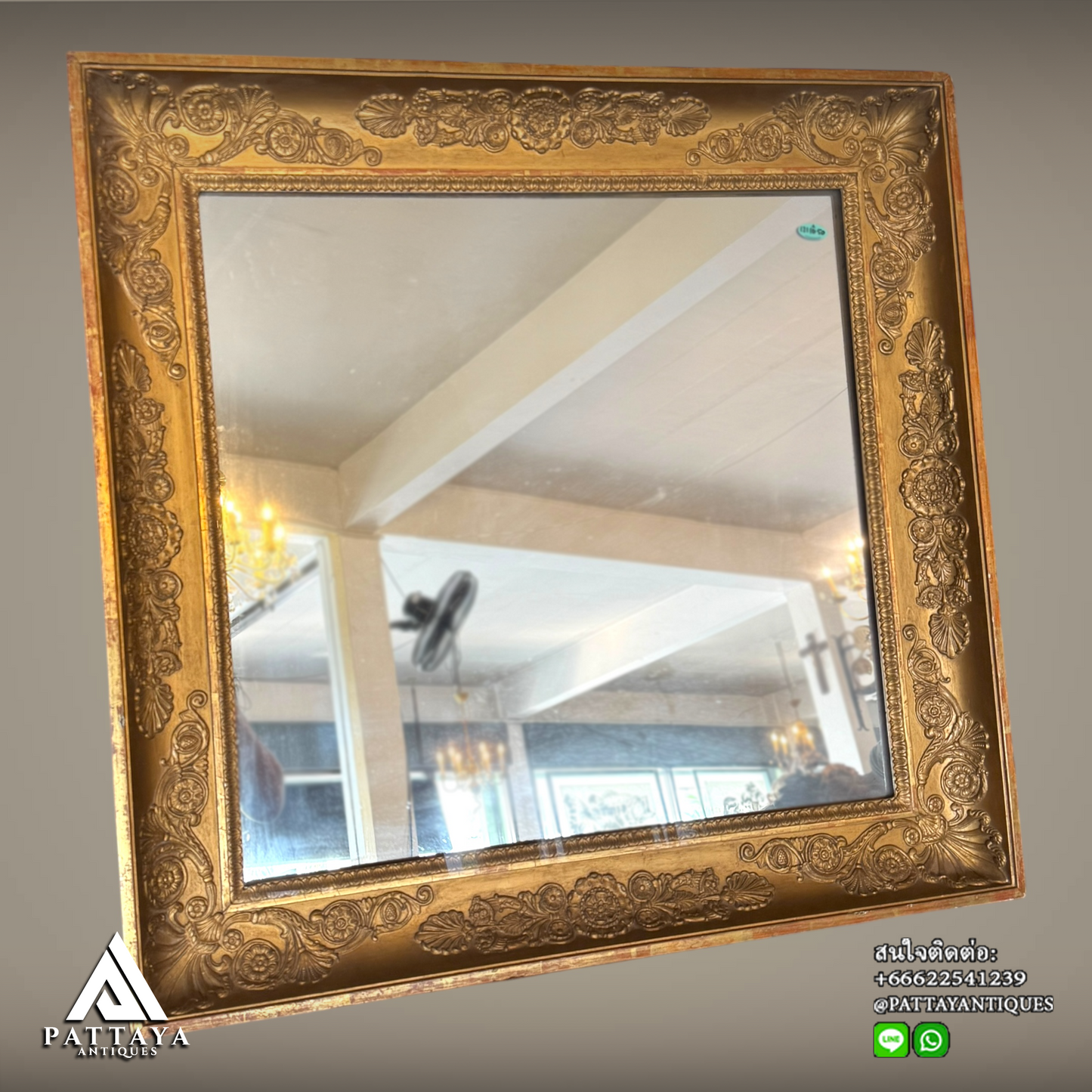 Antique Gilded mirrored Frame