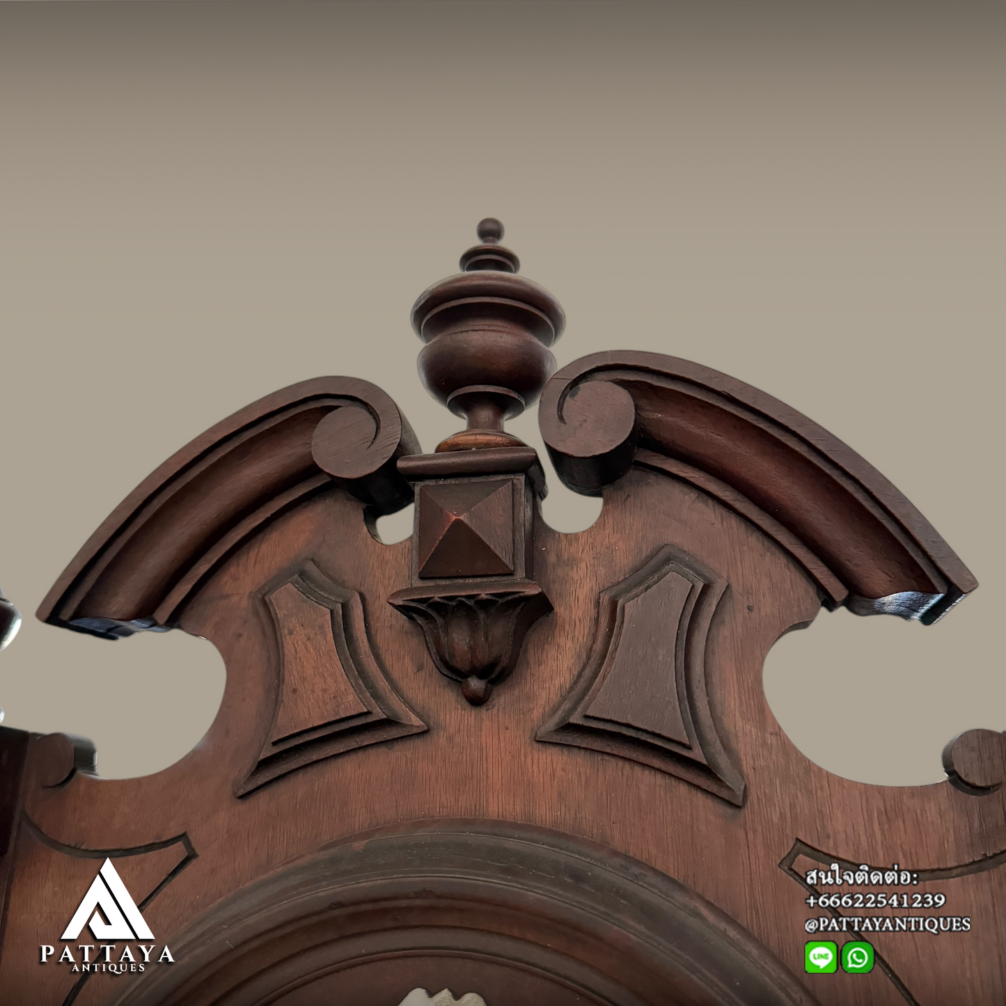 Antique weather station wall clock