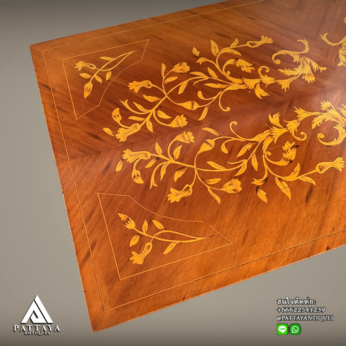 Dutch Floral motif Marquetry inlaid bureau