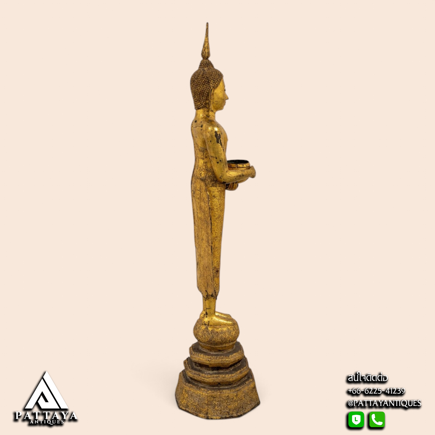 Large 19th Century Standing Buddha