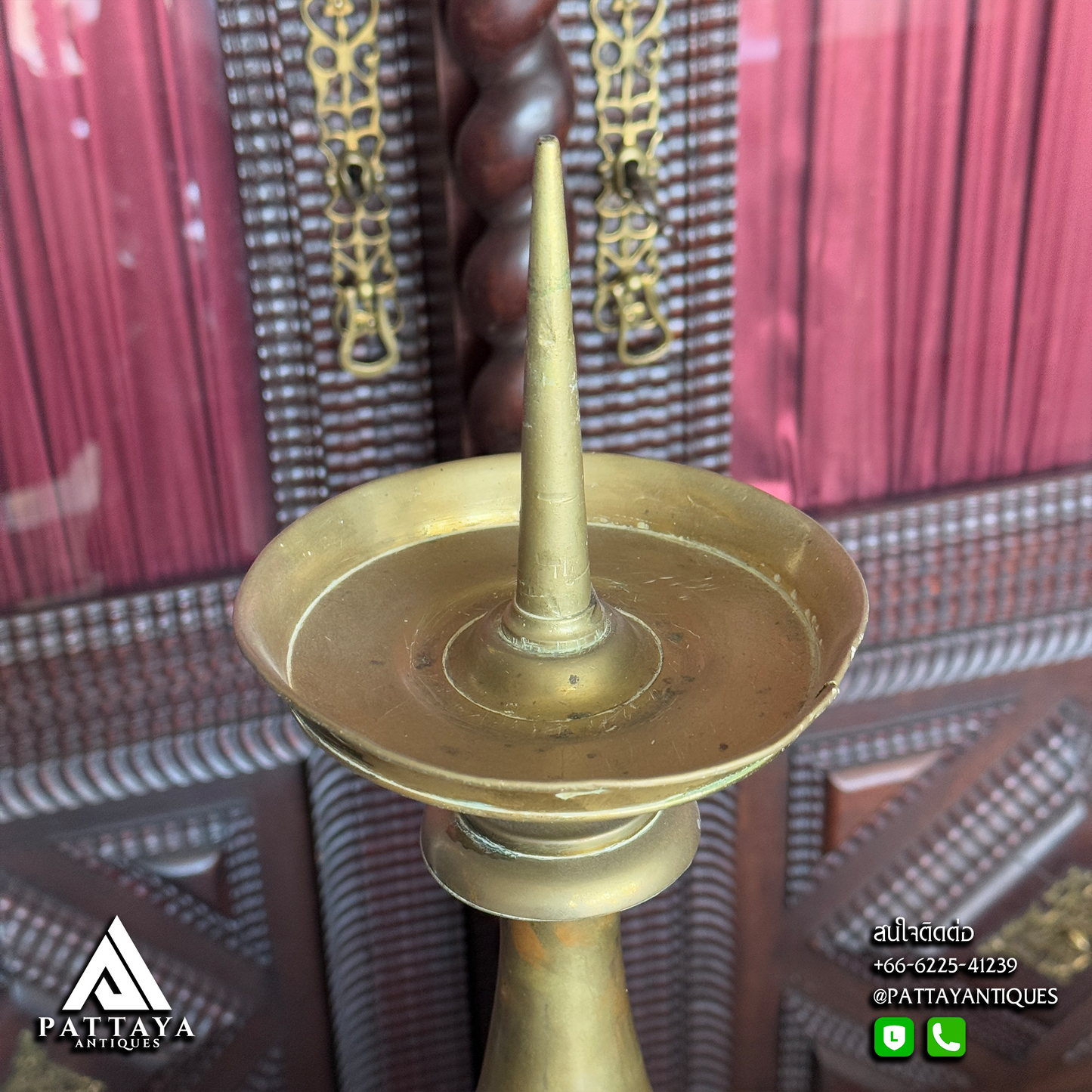 Large Brass Church Candlestick