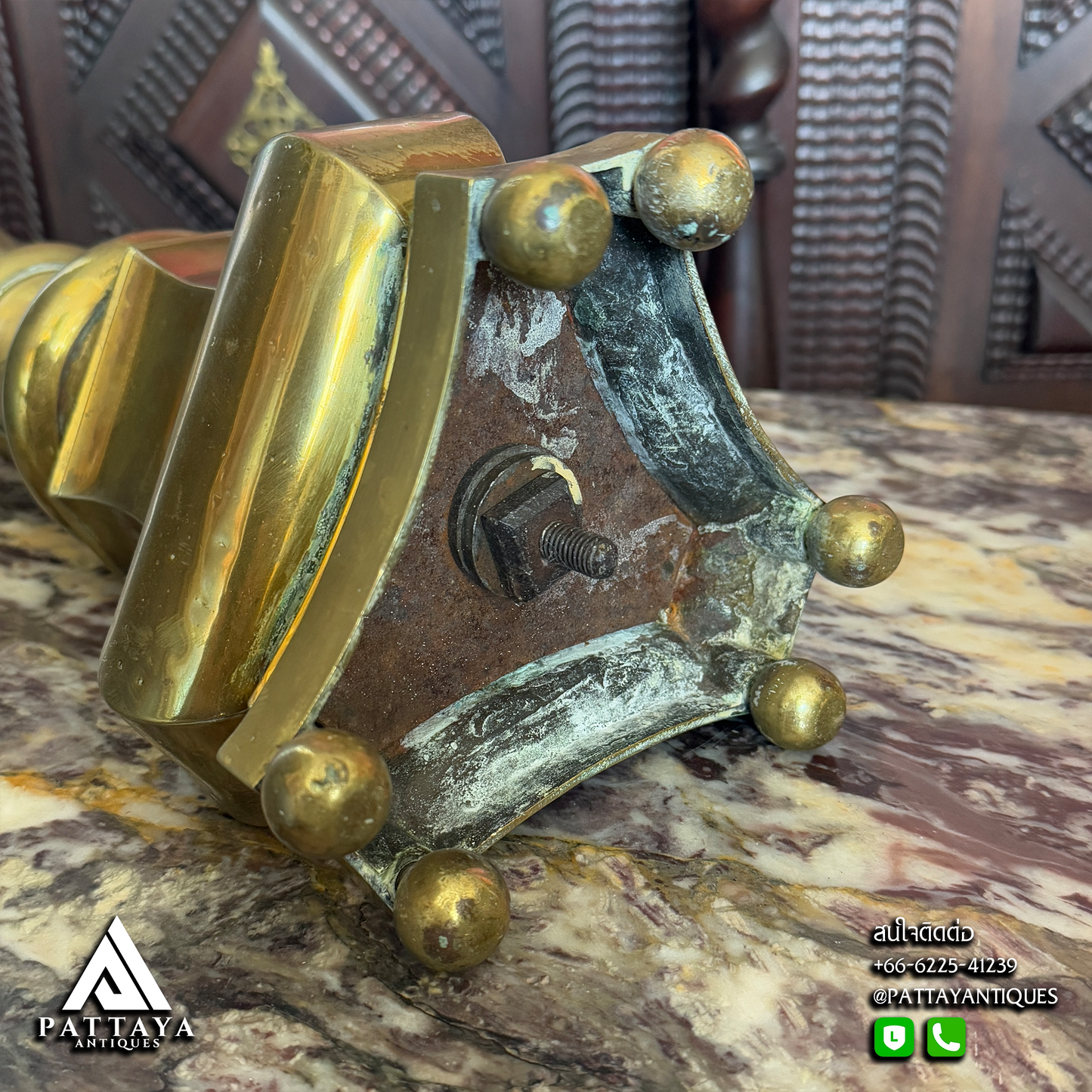 Large Brass Church Candlestick