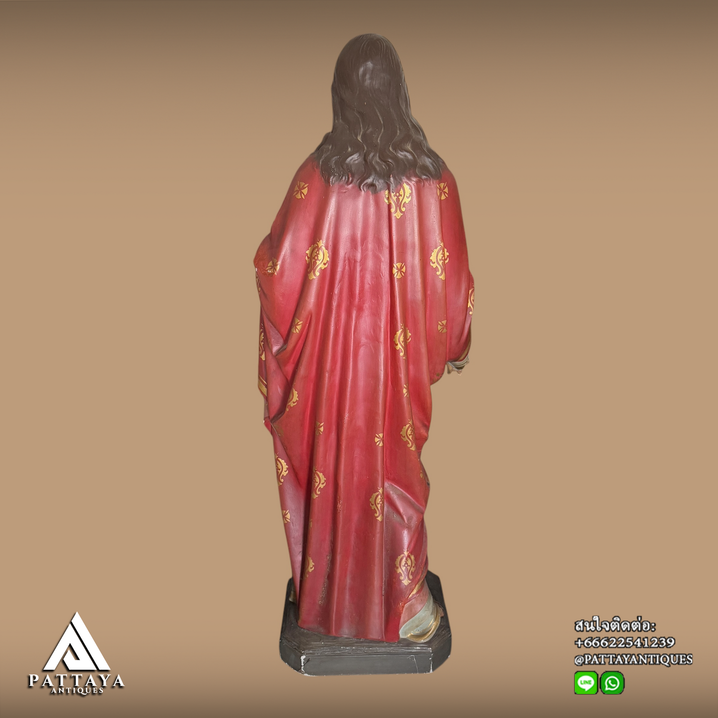 Large Antique plaster Jesus statue