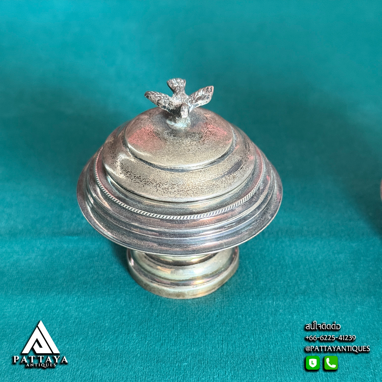 Vintage Sterling Silver Egyptian Salt Cellars