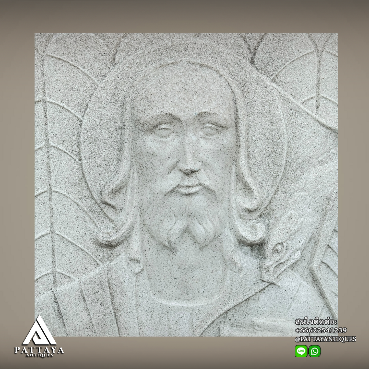 Pair of Religious Limestone carved reliefs