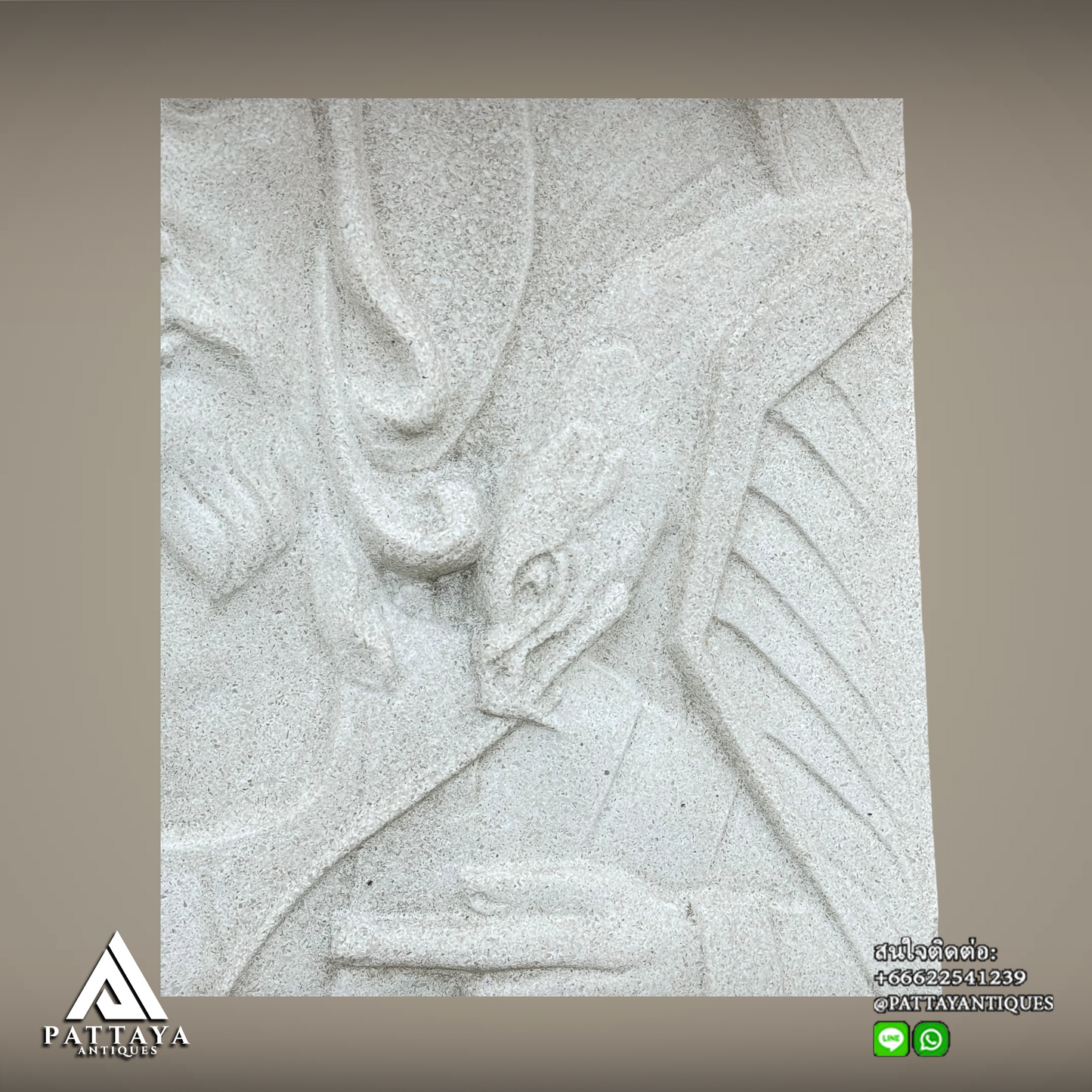Pair of Religious Limestone carved reliefs