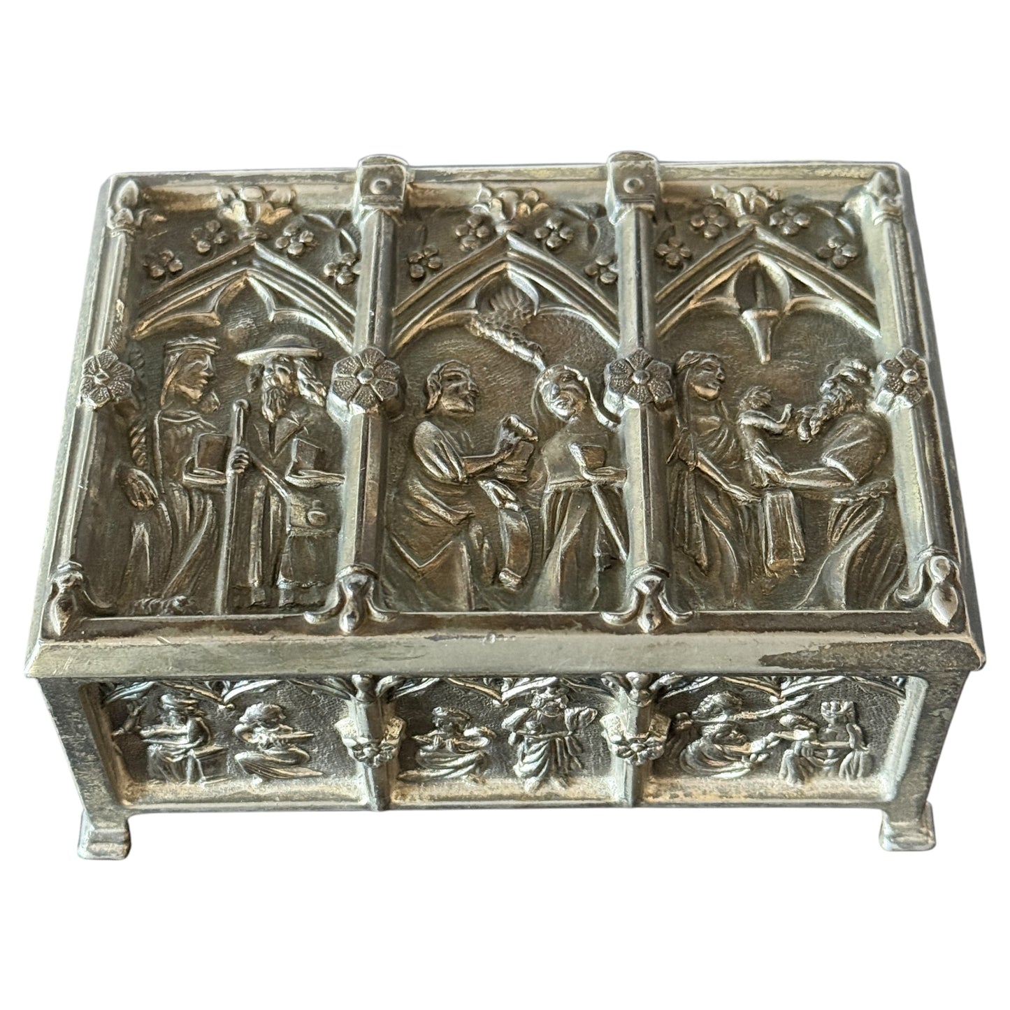 Decorative Religious alloy storage box