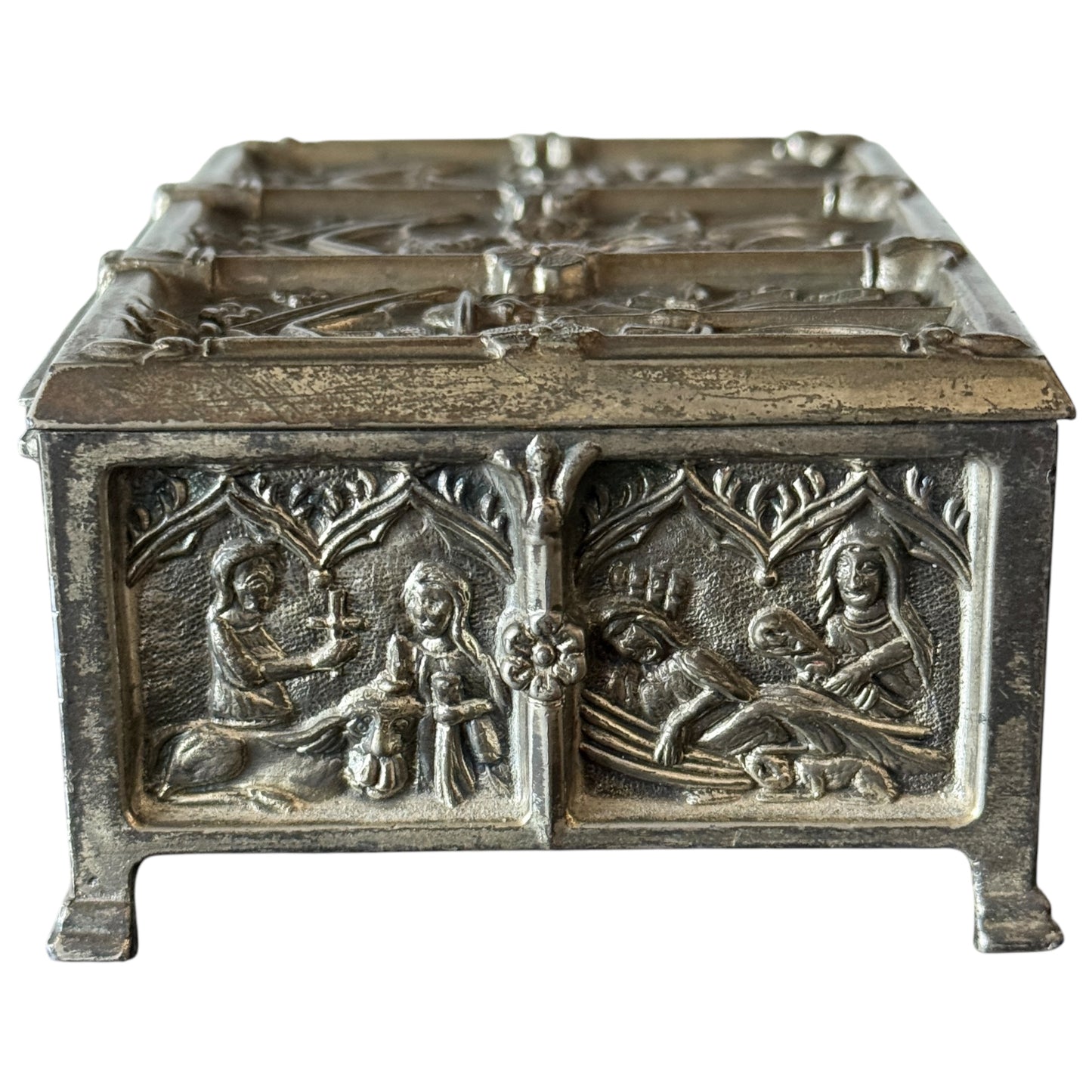 Decorative Religious alloy storage box