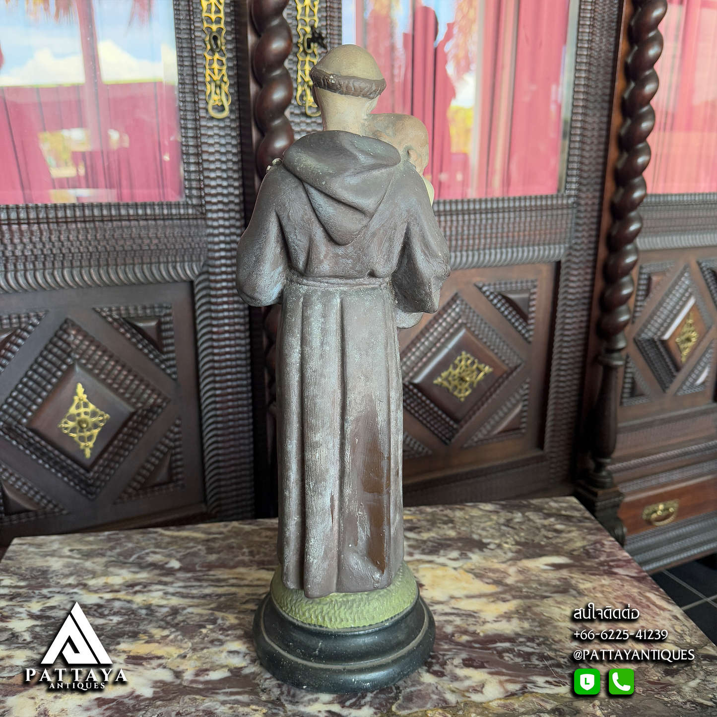Plaster Statue St. Anthony holding Child Jesus