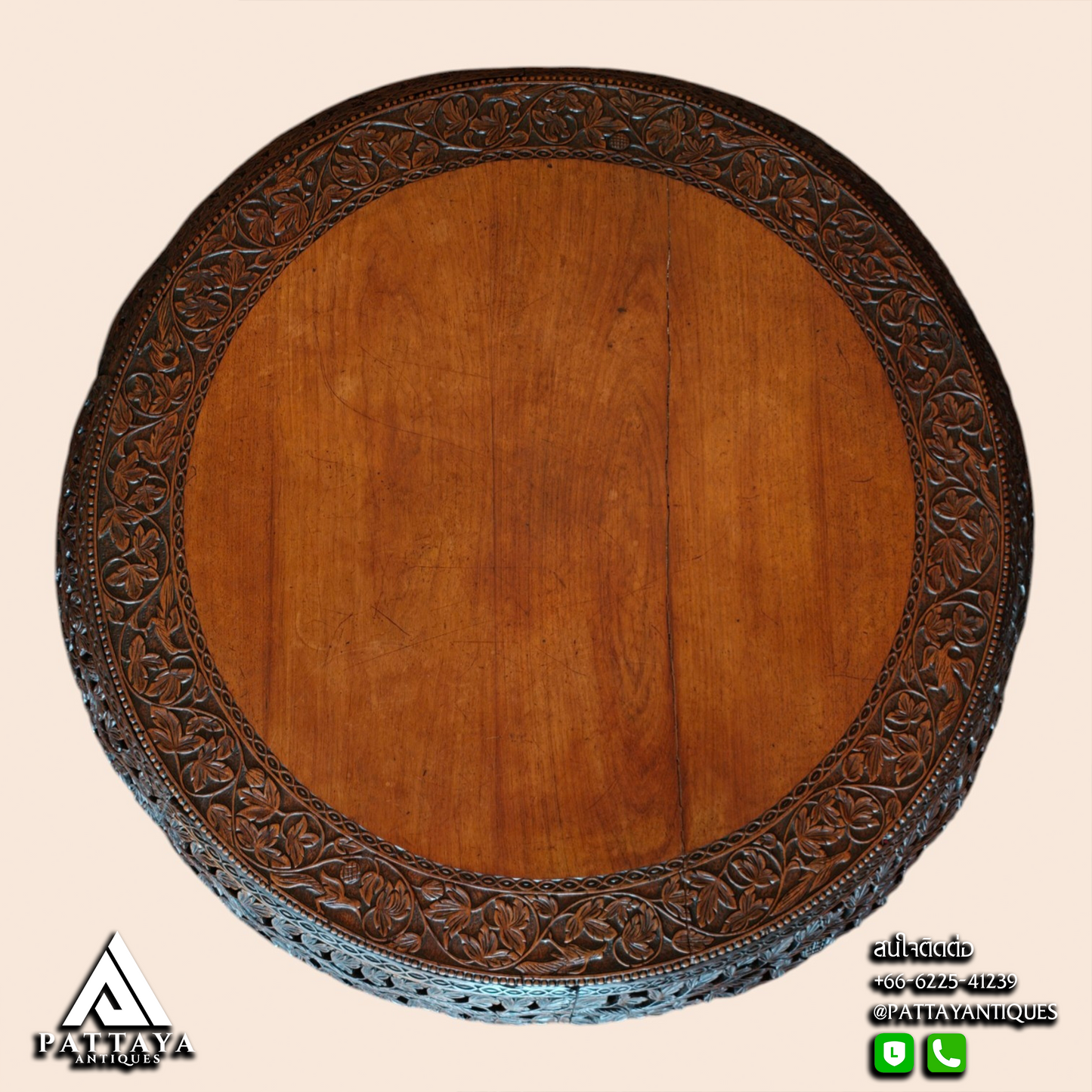 19th Century Burmese Anglo Indian Center Table