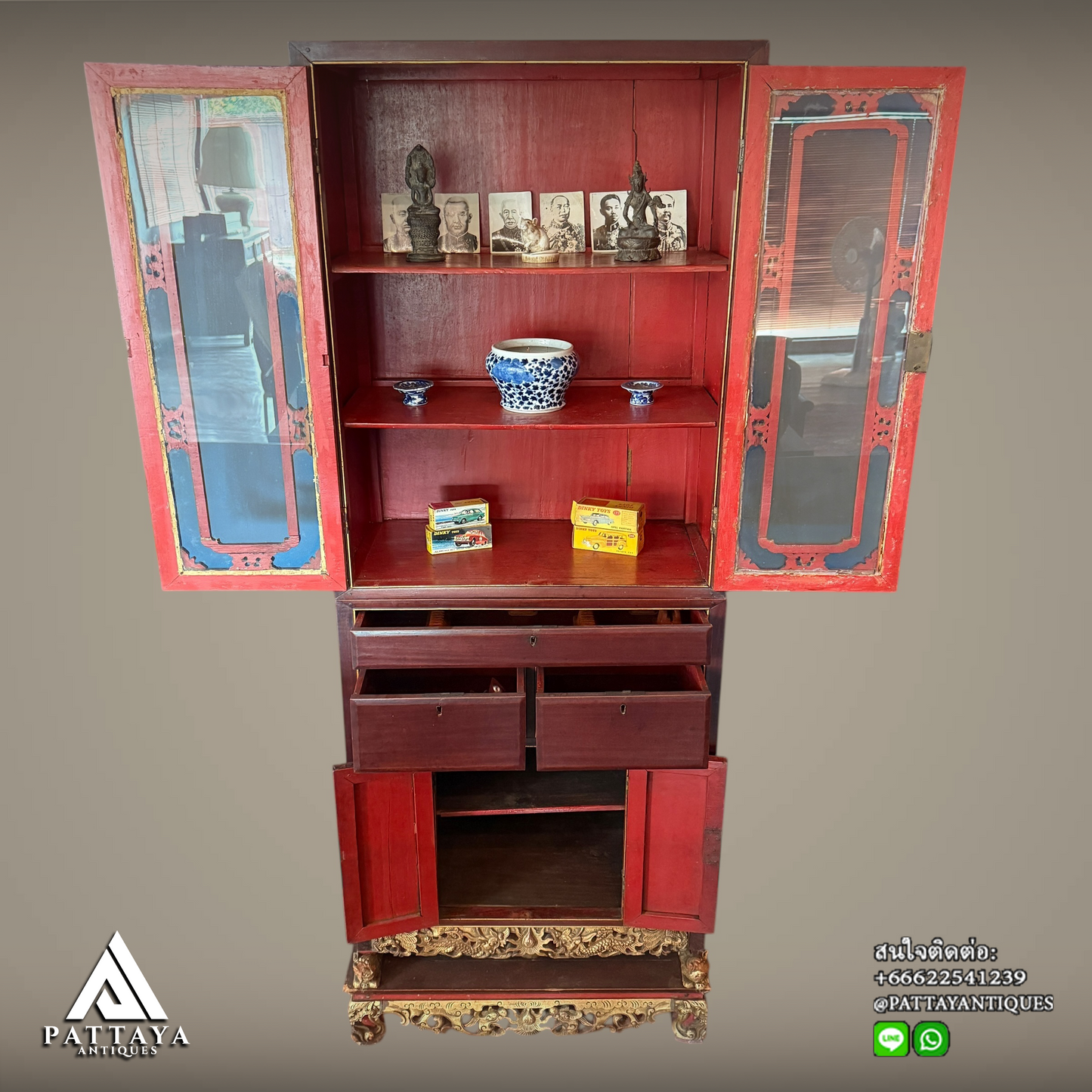 Small Antique Peranakan cabinet