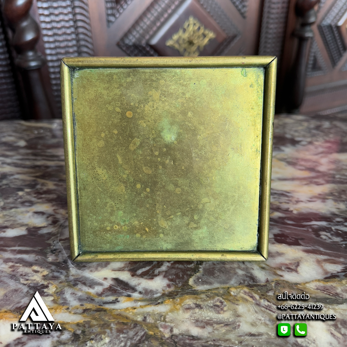 Brass Square Candlestick