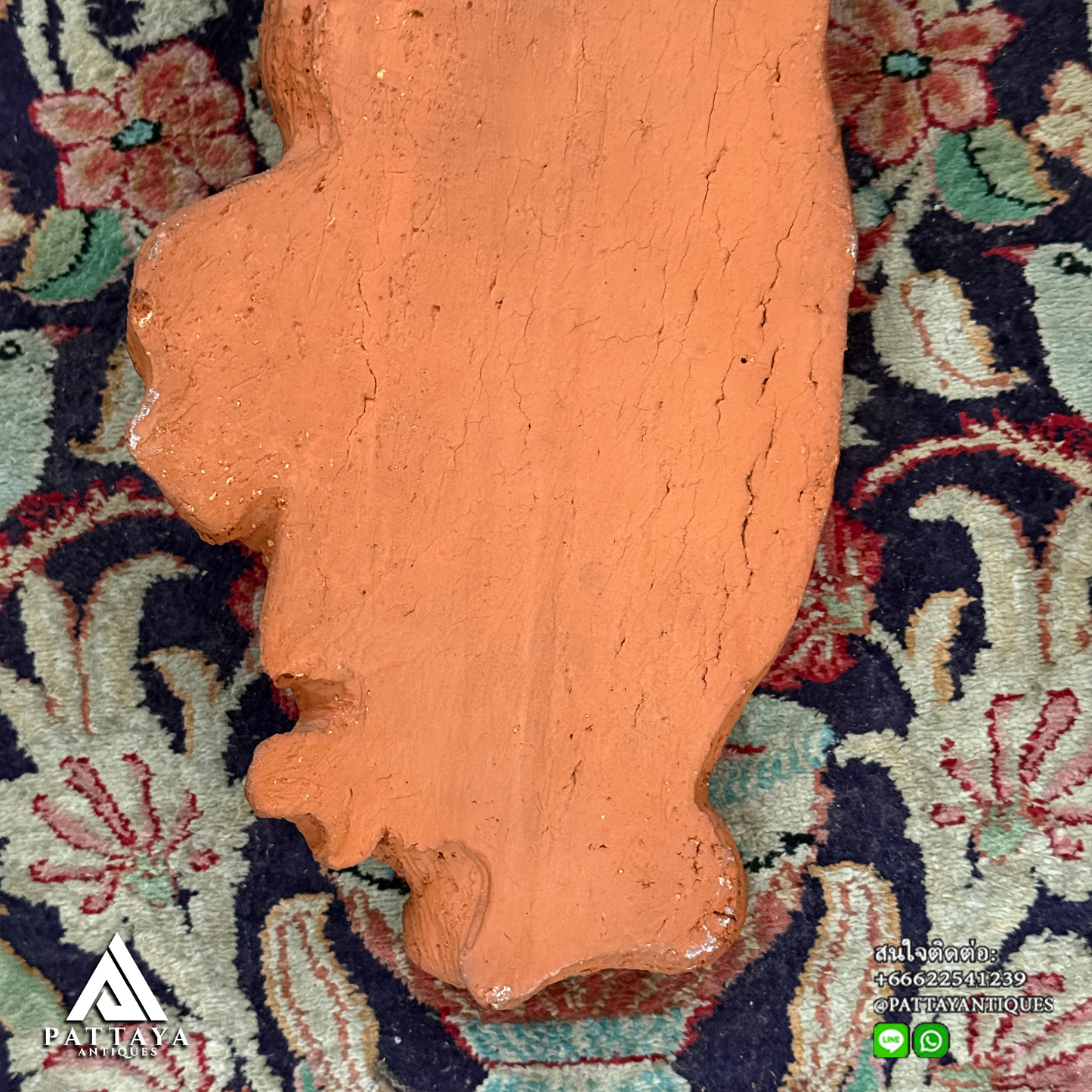 Terracotta Mary holding infant Jesus