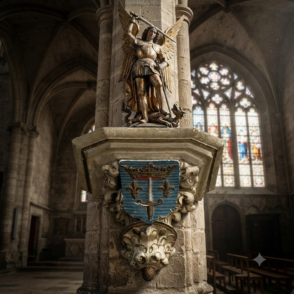 Large 19th Century Plaster Church Wall Console