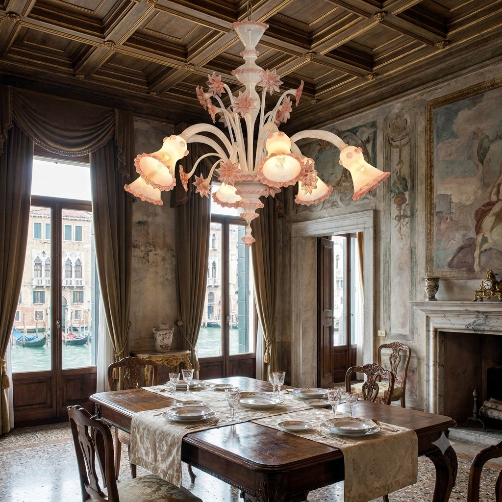Mid 20th Century Italian Murano Lamp