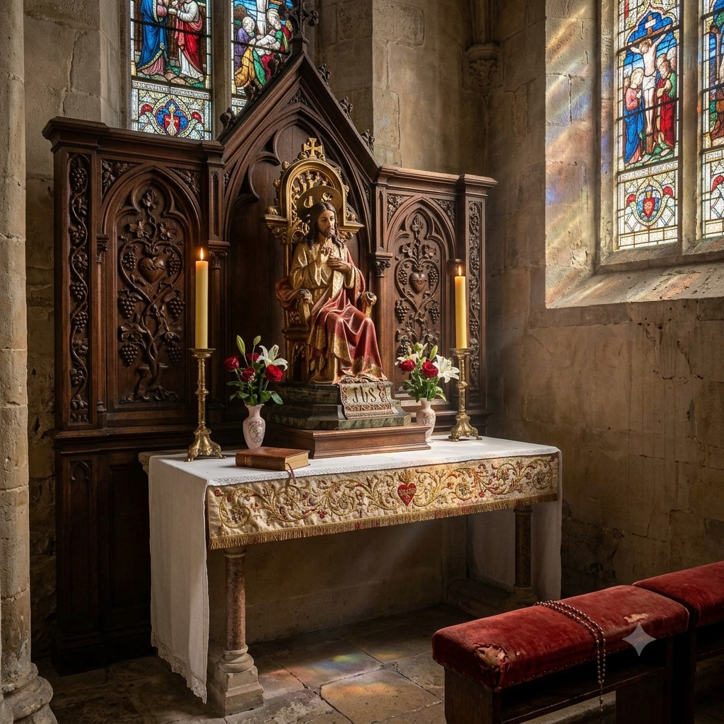 Vintage Jesus on Throne Statue from Spain