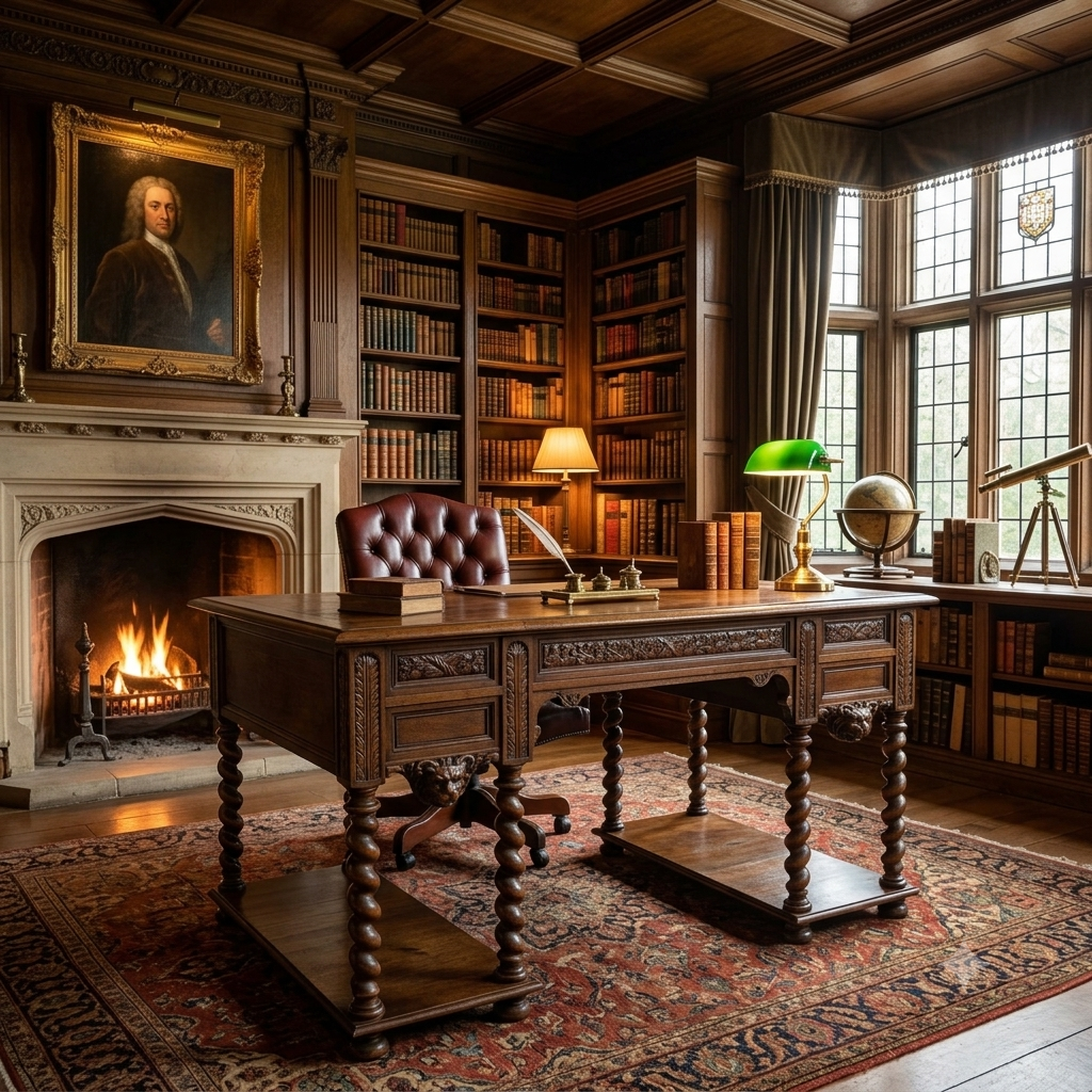 19th Century Renaissance Style Desk