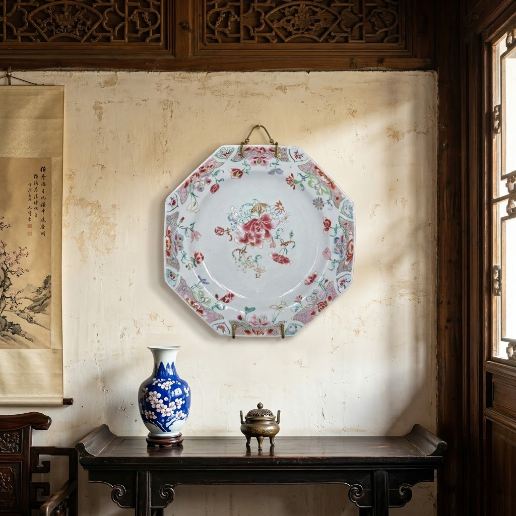 Antique Famille Rose Plate