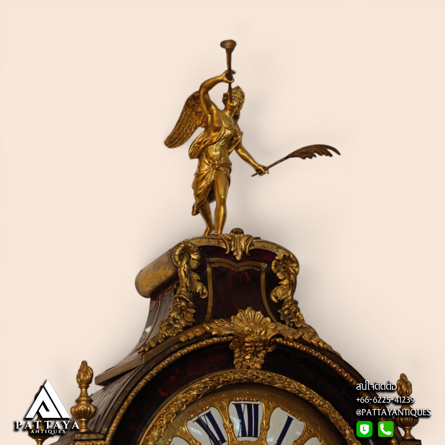 18th Century Large Boulle Cartel Wall Clock By Jacques Cogniet (Paris)