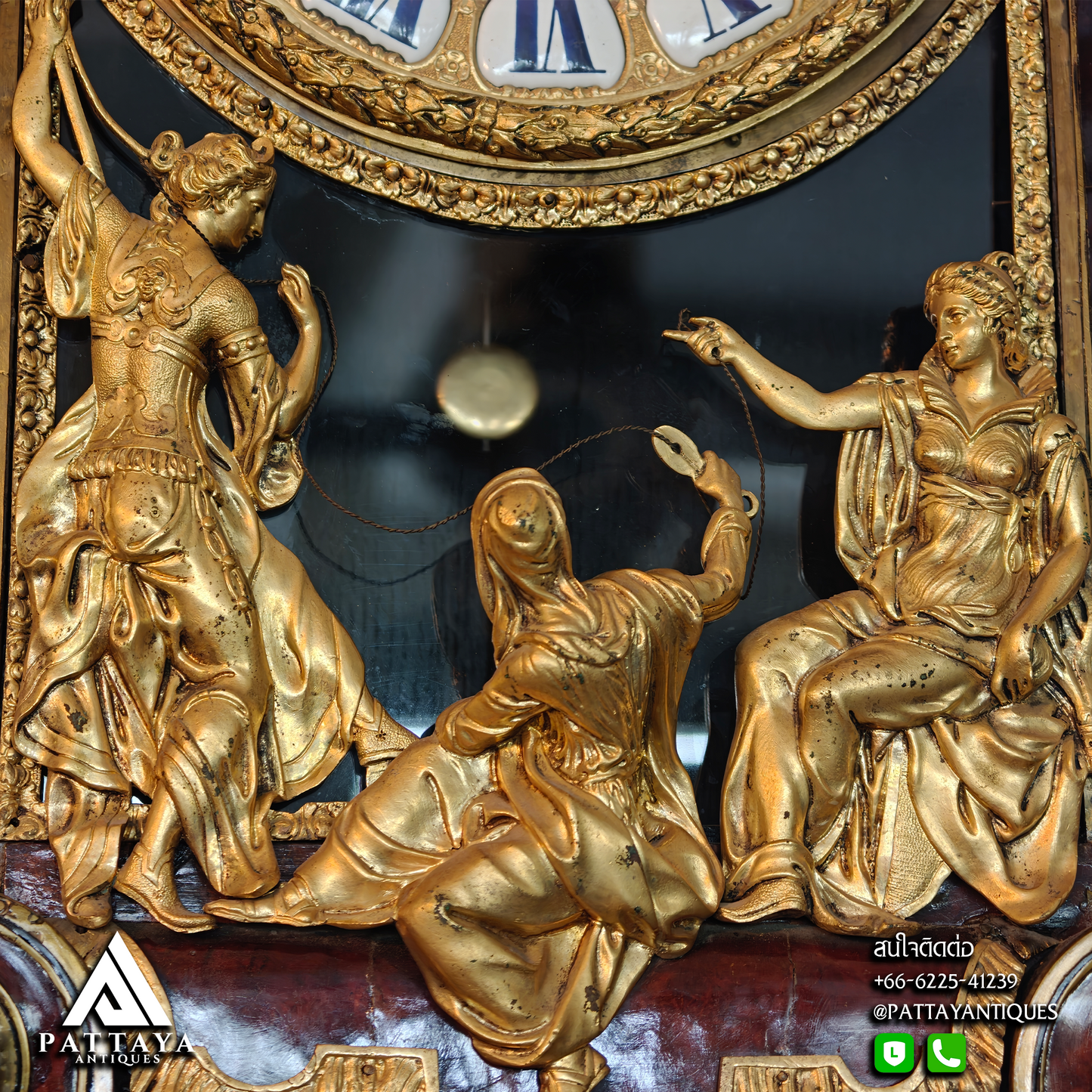 18th Century Large Boulle Cartel Wall Clock By Jacques Cogniet (Paris)