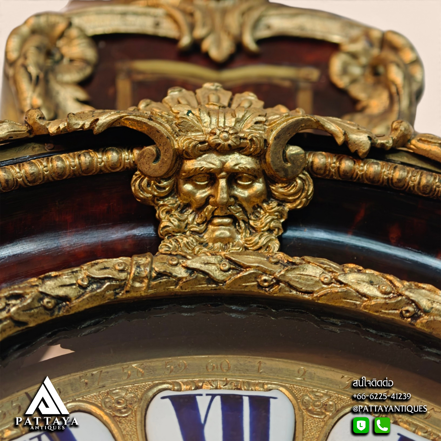 18th Century Large Boulle Cartel Wall Clock By Jacques Cogniet (Paris)