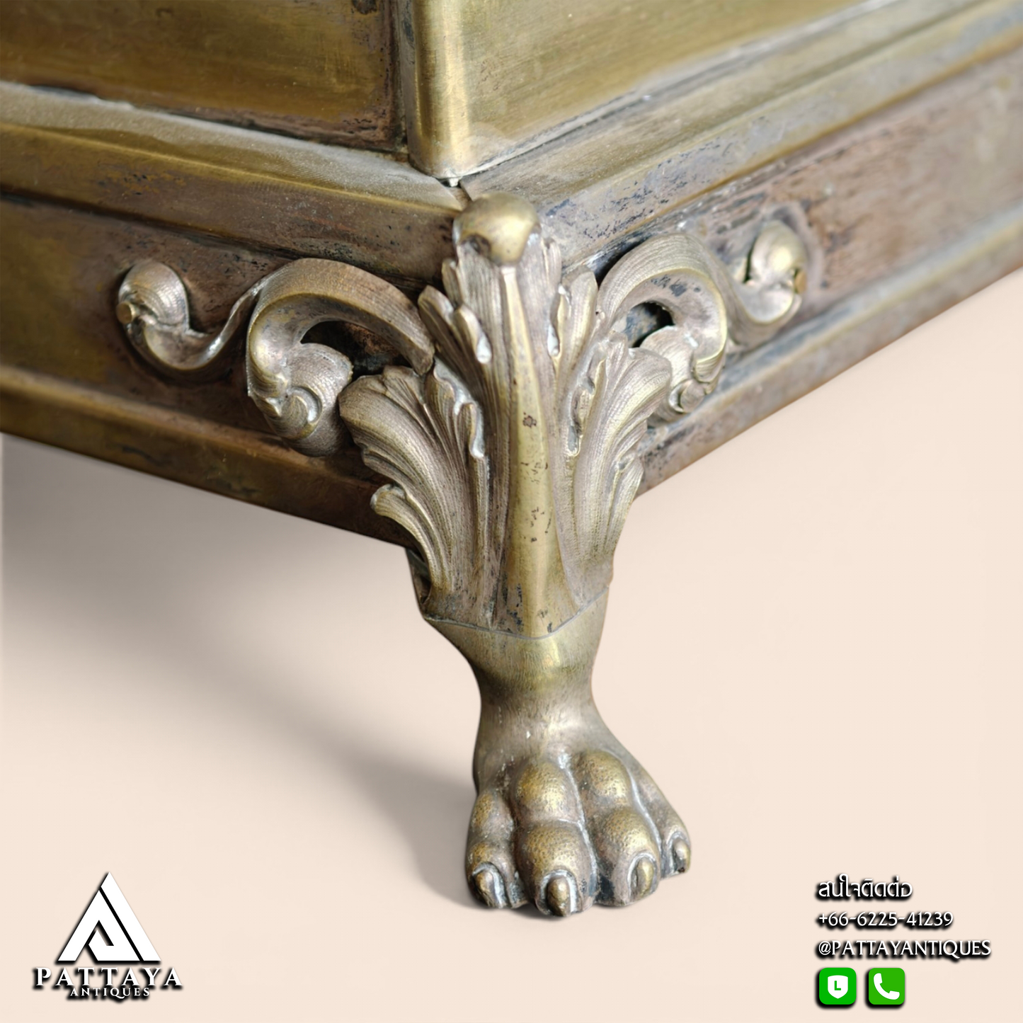 Antique Brass Bible Table Stand