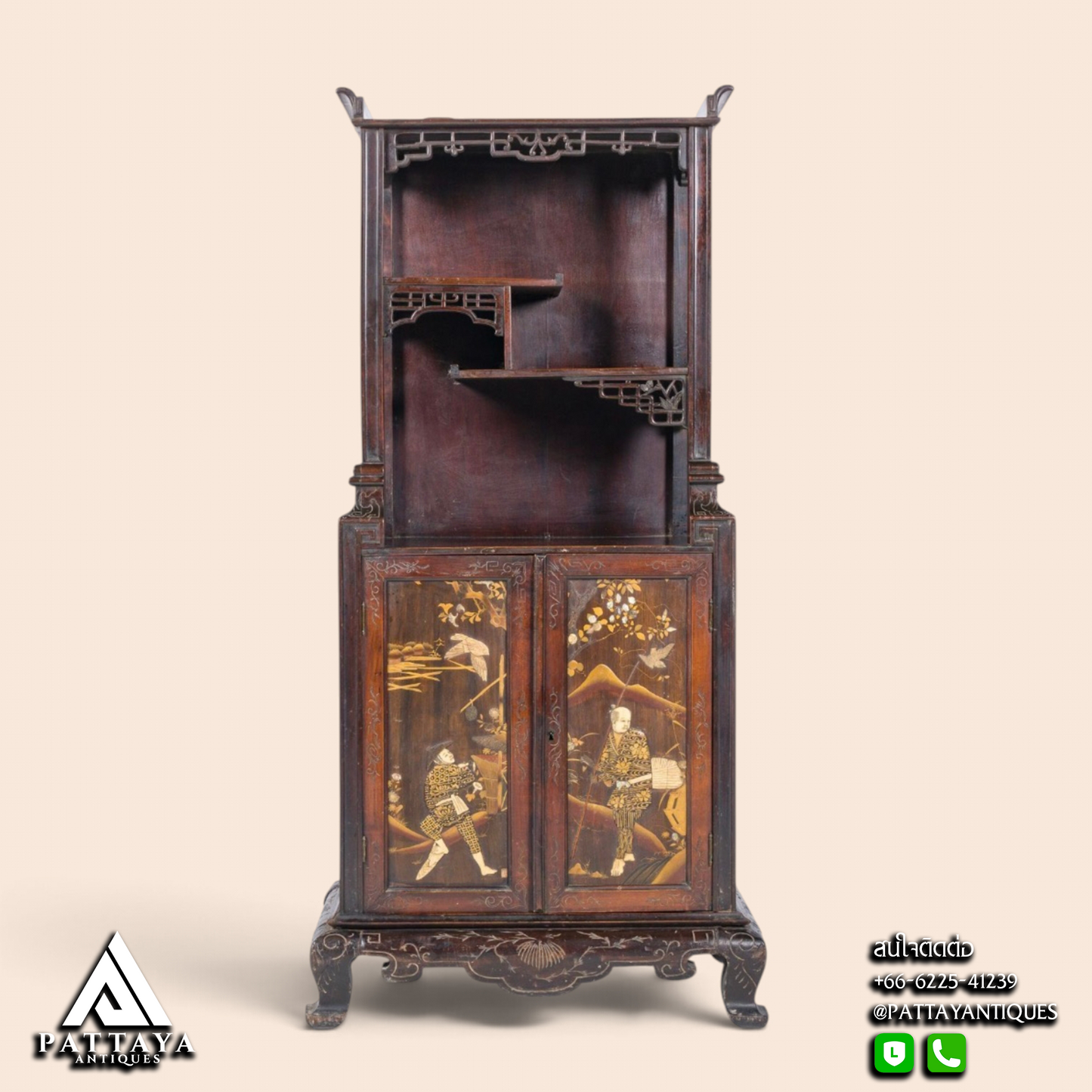 19th Century Japanese Cabinet (Signed)