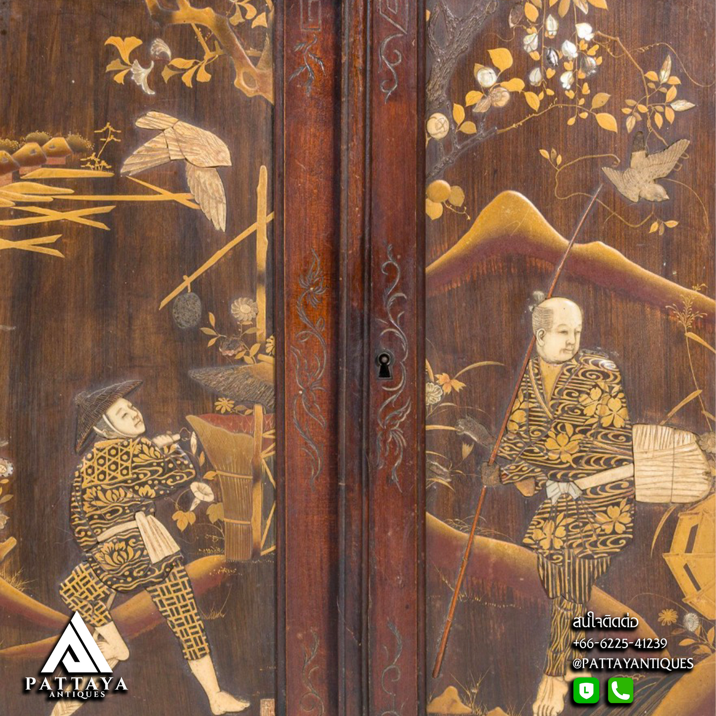 19th Century Japanese Cabinet (Signed)