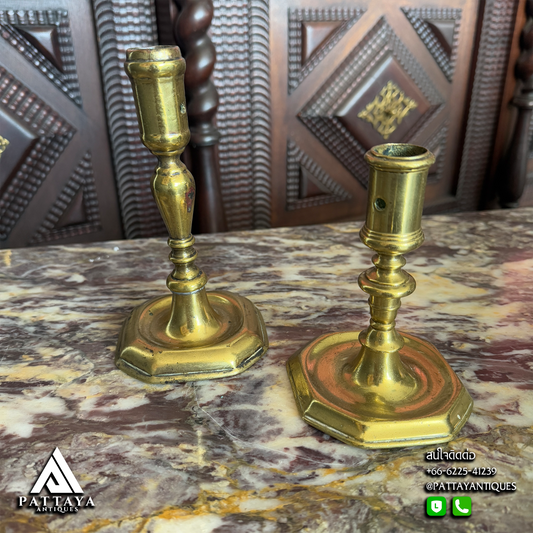 2 Antique Candle Holders
