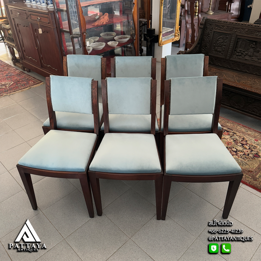 6 Art Deco Dining Chairs