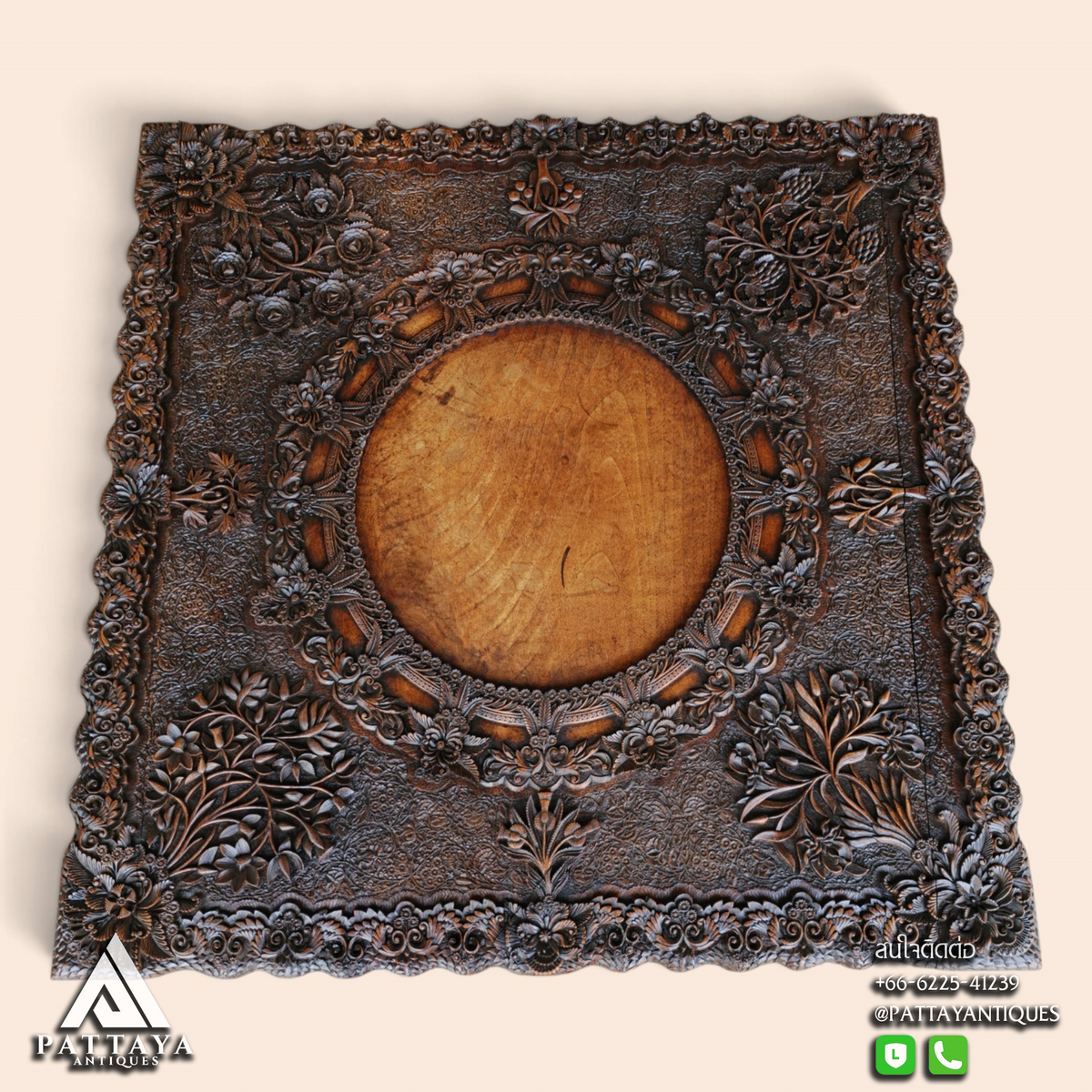 Intricately Carved Anglo-Indian Coffee Table