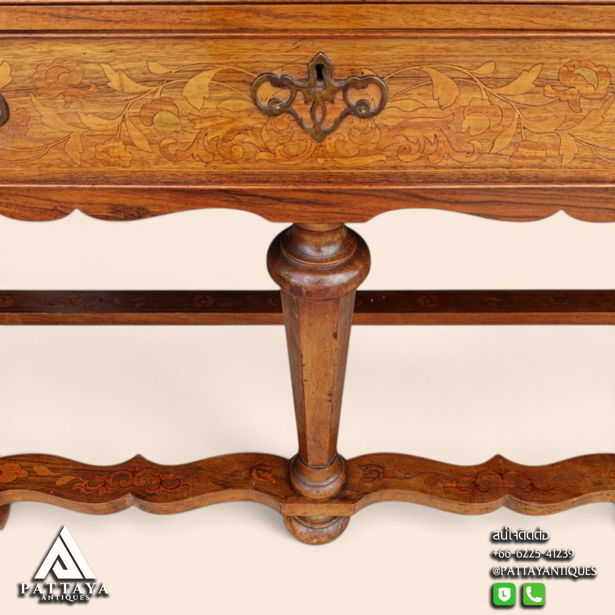 Antique Dutch Marquetry Burr Walnut Display Cabinet
