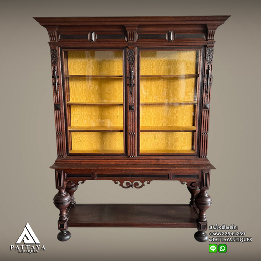 Antique Dutch Renaissance display cabinet