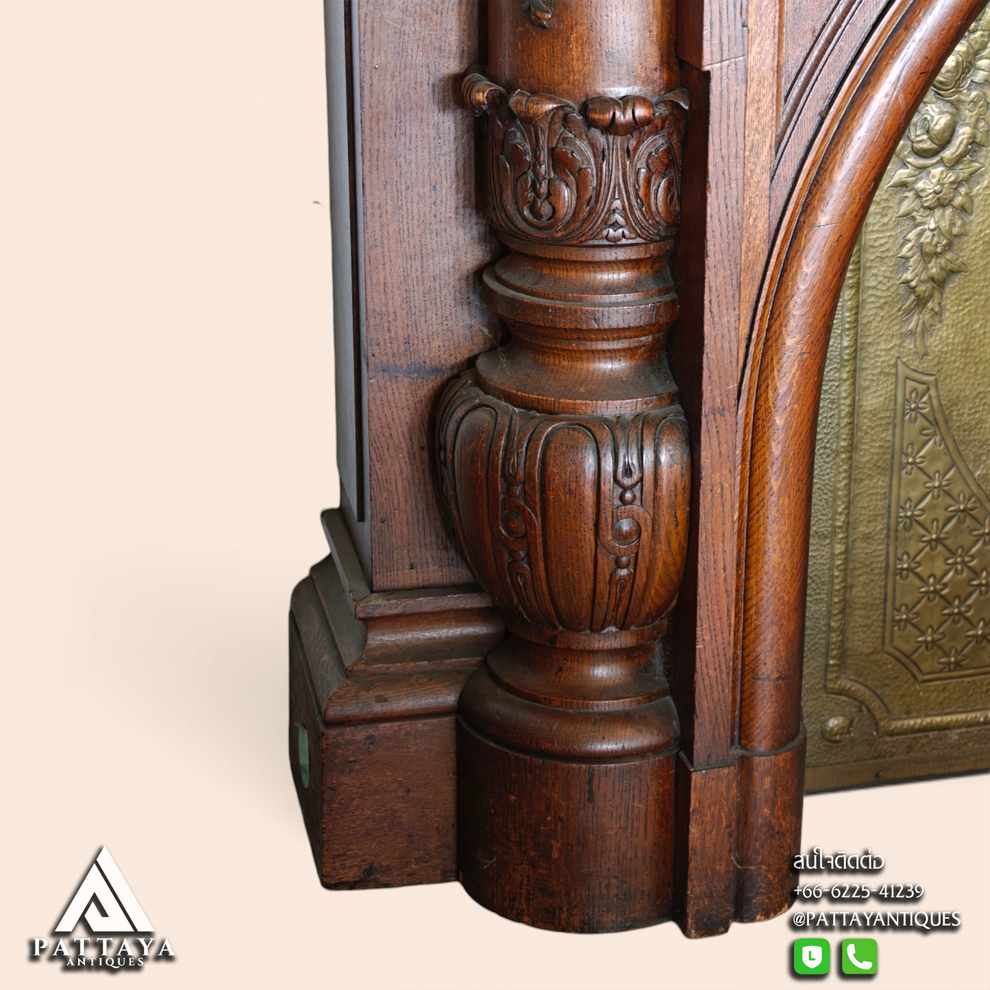 Antique Victorian Fireplace Mantel