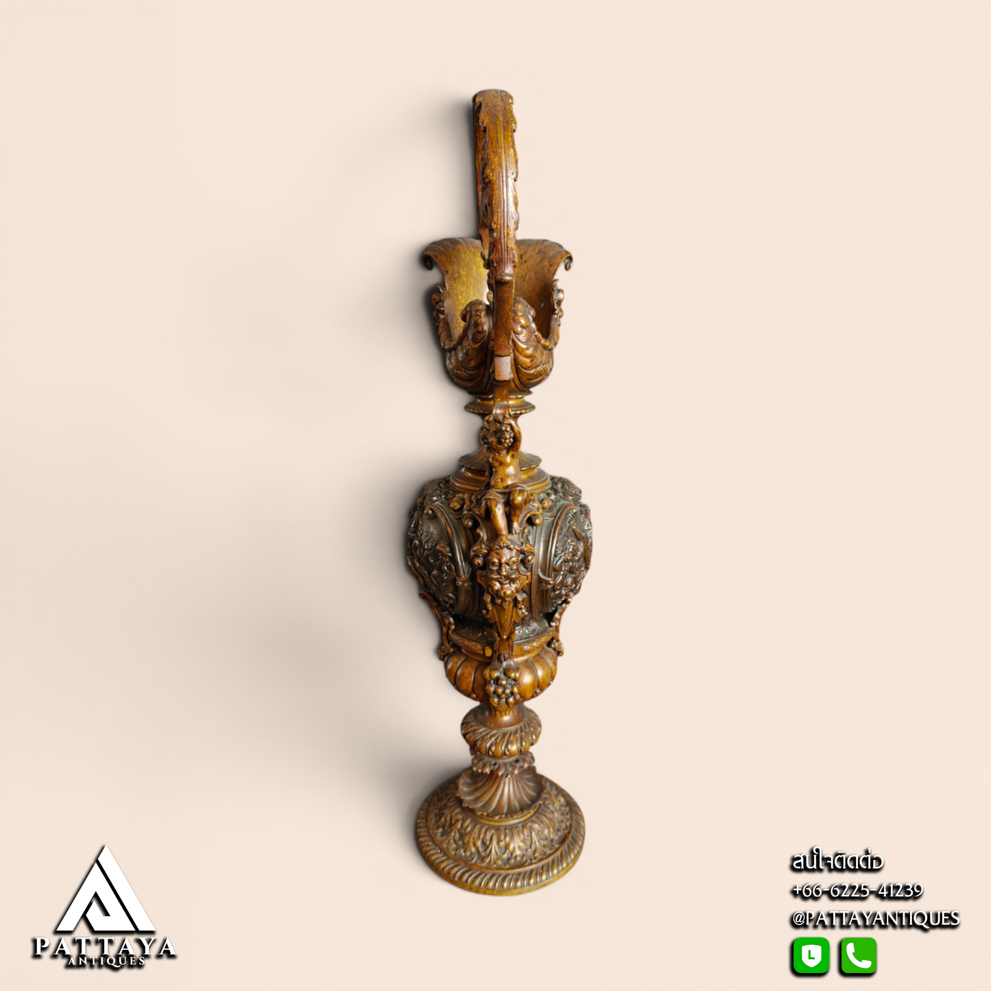 19th Century Bronze French Renaissance Style Ewer