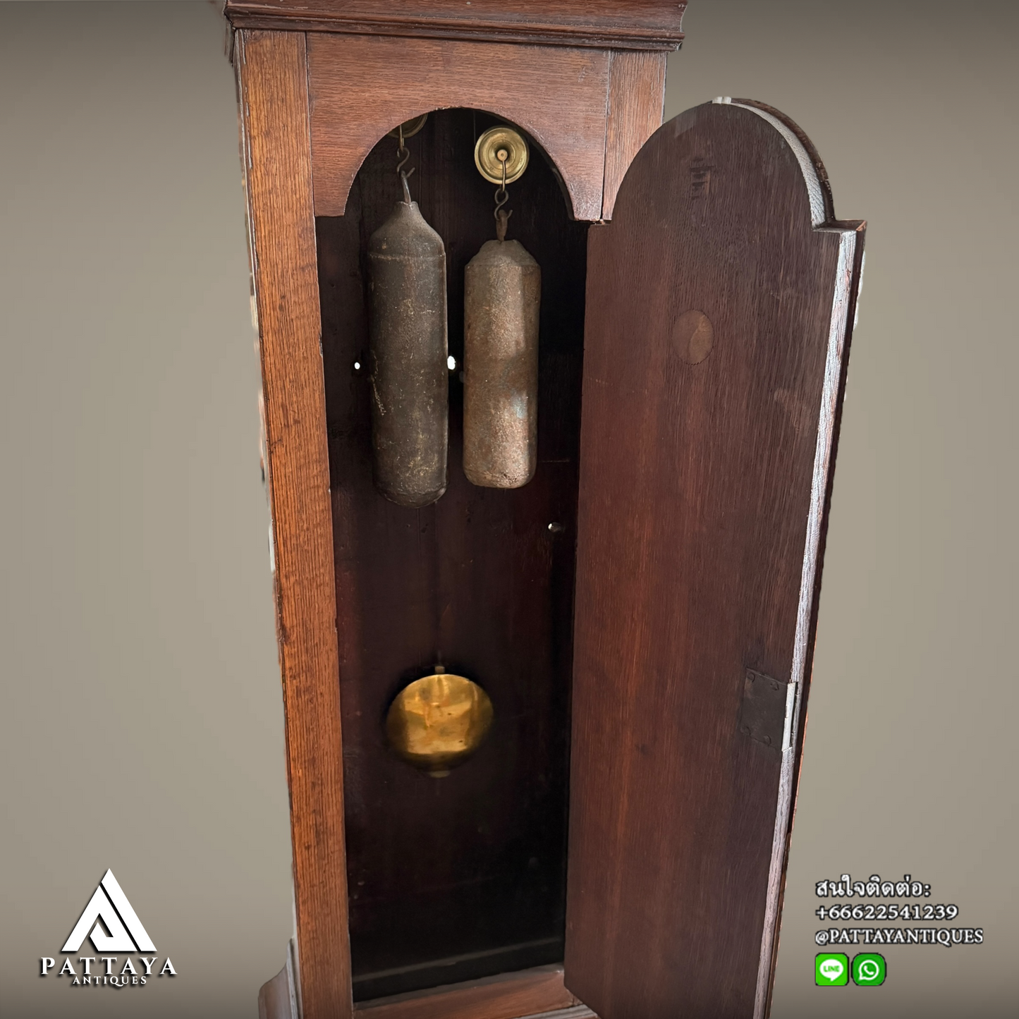 Antique long case Grandfather clock by Thomas Willson Dunstable